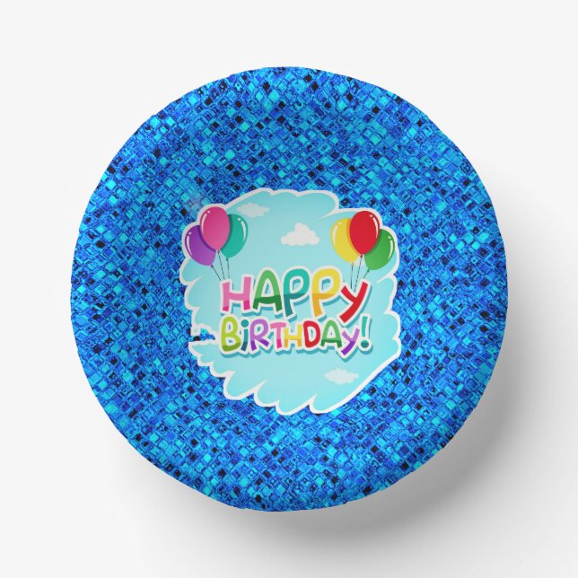 Cuencos De Papel Feliz Cumpleaños!-23769 (Anverso)
