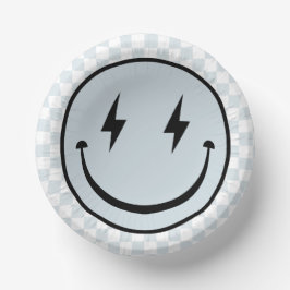 Cuencos De Papel Feliz cumpleaños de Groovy Blue Boy