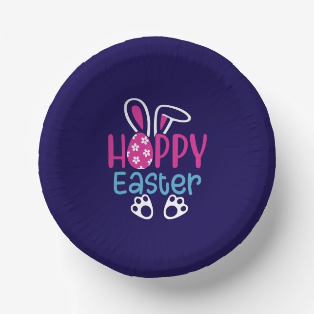 Cuencos De Papel Feliz Pascua-54411 (Anverso)