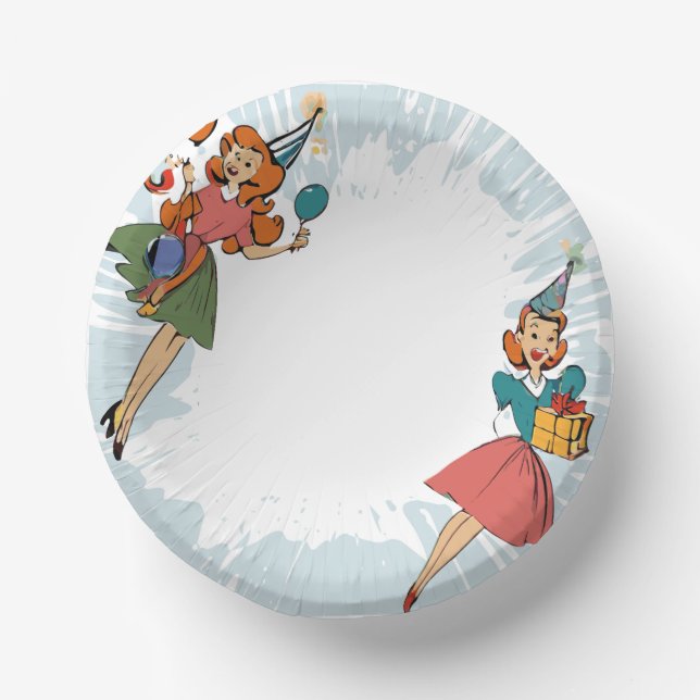 Cuencos De Papel Fiesta (Anverso)