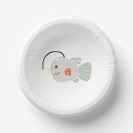 Cuencos De Papel Fiesta Bowl | Pescado angler