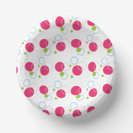 Cuencos De Papel Fiesta de cumpleaños de Cute Polka Dots