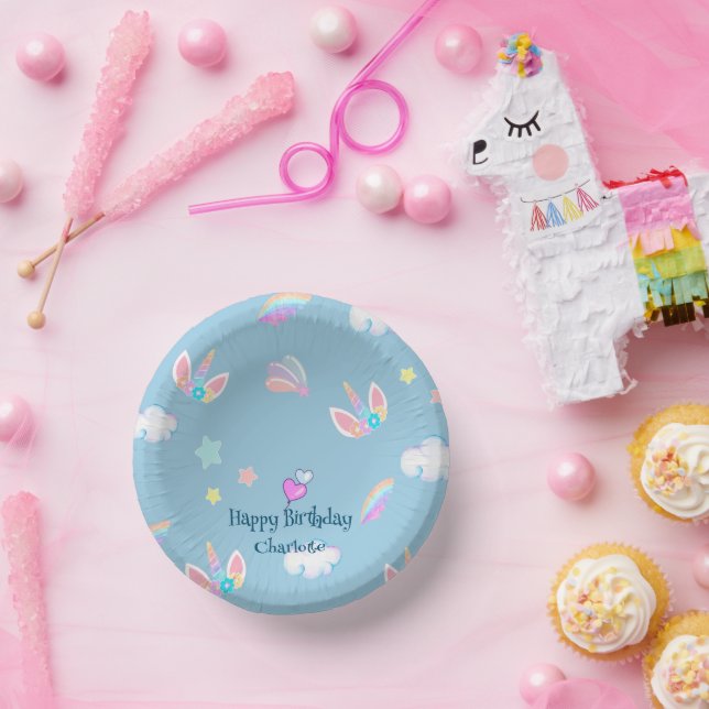 Cuencos De Papel Fiesta de cumpleaños de gradiente de gradiente de  (Fiesta)