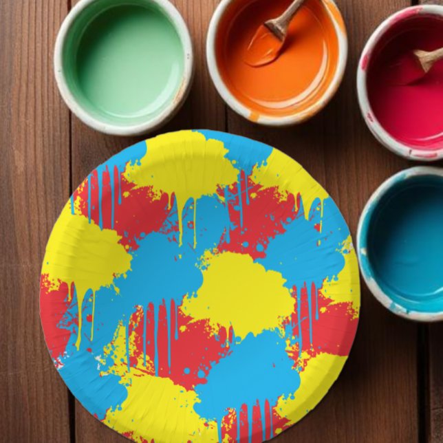Cuencos De Papel Fiesta de Cumpleaños de Niños Pintando (Subido por el creador)