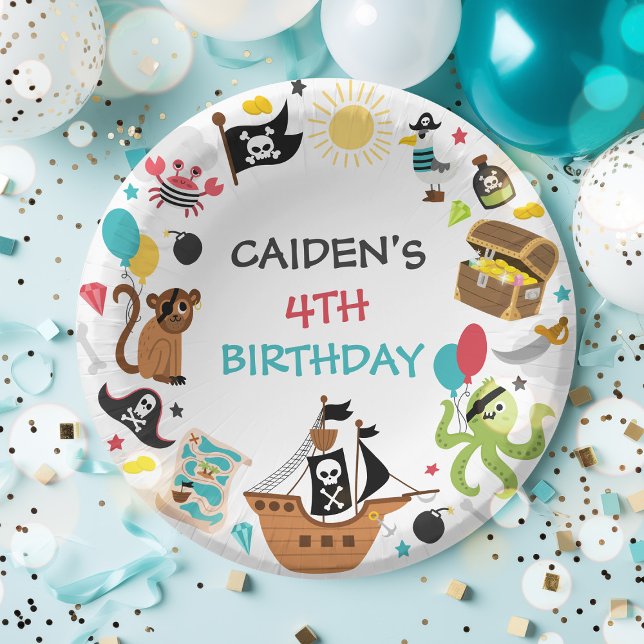 Cuencos De Papel Fiesta de cumpleaños del Tesoro de Barcos Piratas (Subido por el creador)