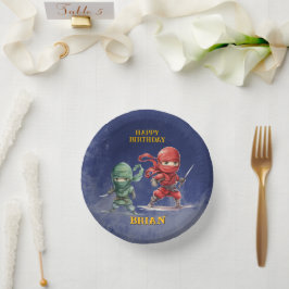 Cuencos De Papel Fiesta de cumpleaños secreta del guerrero ninja