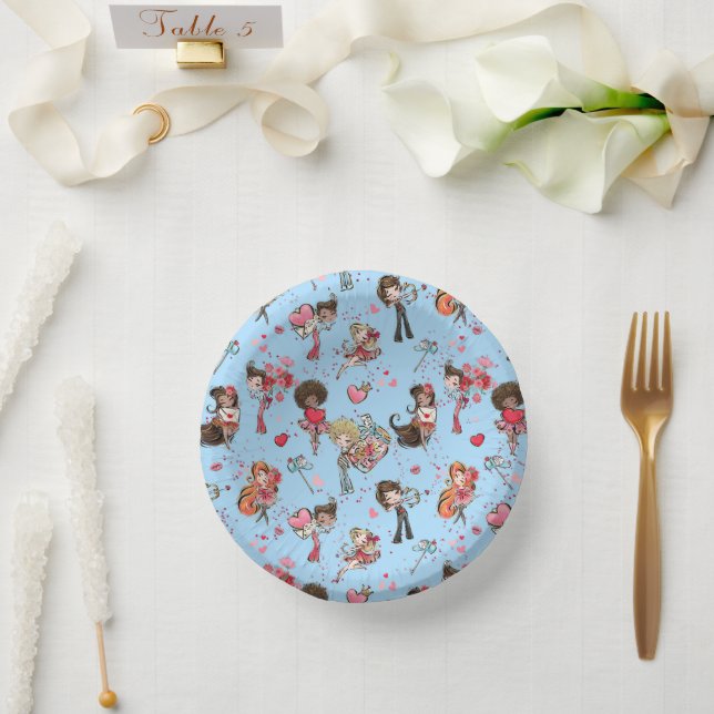 Cuencos De Papel Fiesta de la escuela de San Valentín (Boda)