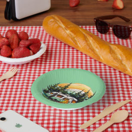 Cuencos De Papel fiesta de los amantes del camping en Guay