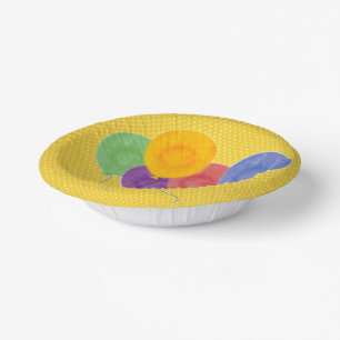 Cuencos De Papel Fiesta de los globos de cumpleaños