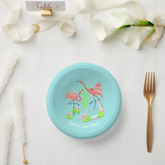 Cuencos De Papel Flamingo Fandango Textos (Boda)