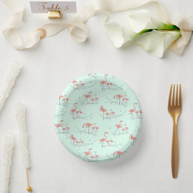 Cuencos De Papel Flamingo Ocean Multi (Boda)