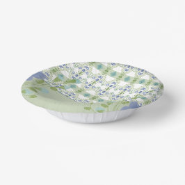 Cuencos De Papel Floral azul