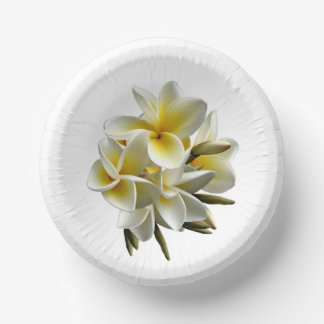 Cuencos De Papel Flores reales de Plumeria Frangipani