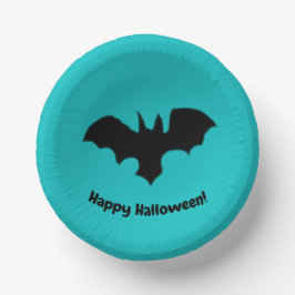 Cuencos De Papel Flying Bat on Teal