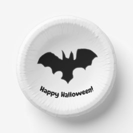 Cuencos De Papel Flying Bat on white Paper Bowls