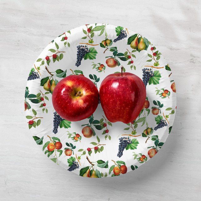 Cuencos De Papel Fruta de la cosecha (Subido por el creador)