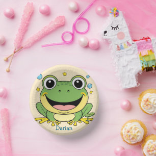 Cuencos De Papel Funny Green Frog Animal Wildlife personalizado Bir