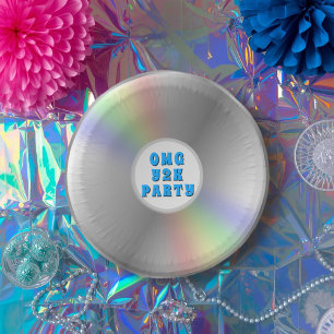 Cuencos De Papel Funny Retro Music CD disco Y2K bolas de papel Fies