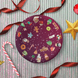 Cuencos De Papel Galletas, pasteles y cacao