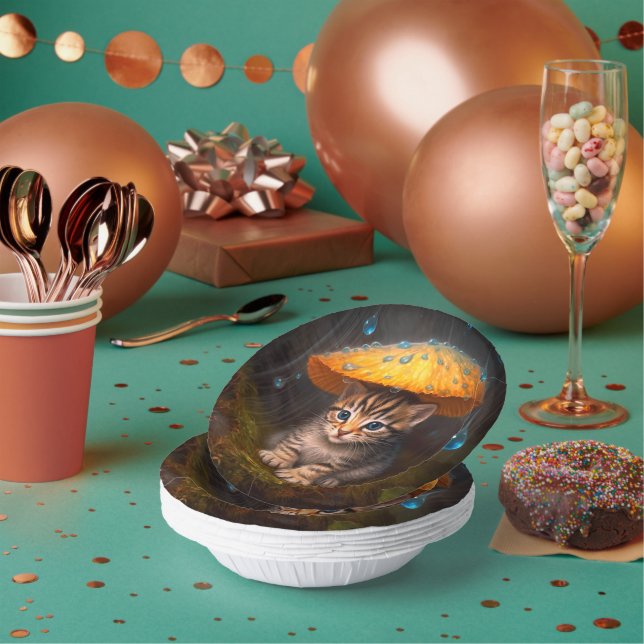 Cuencos De Papel Gatito (Multi)