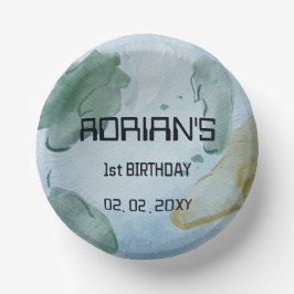 Cuencos De Papel Globe Earth Party de Cumpleaños Espacial