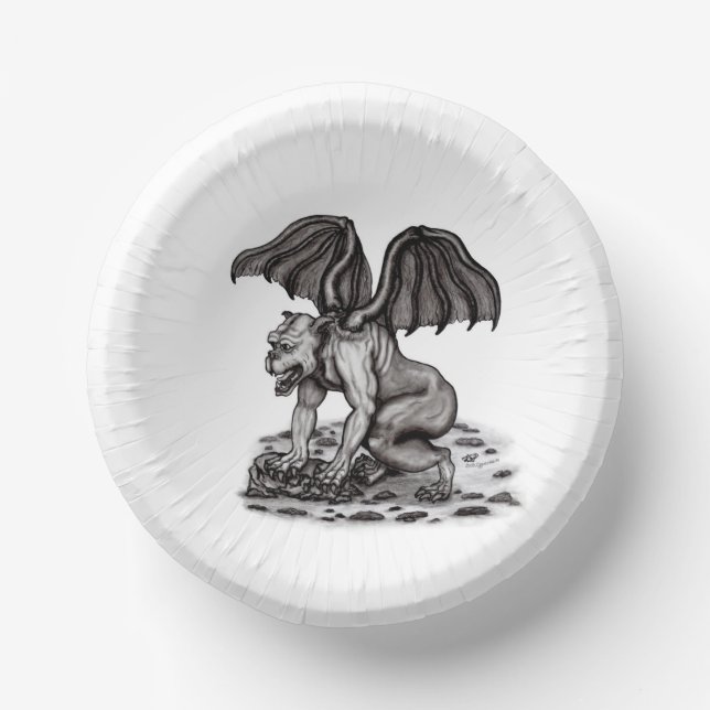 Cuencos De Papel Golem Gargoyle (Anverso)