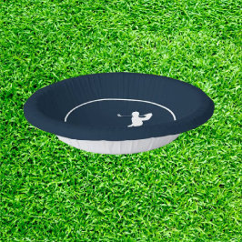 Cuencos De Papel Golf Personalizado Azul
