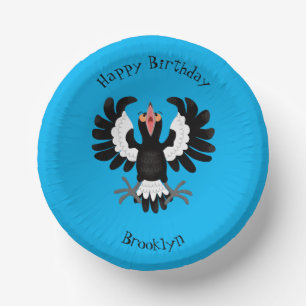 Cuencos De Papel Gracioso ilustracion de personalizado magpie austr