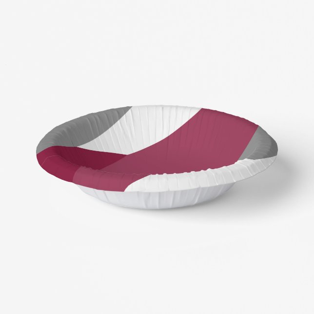 Cuencos De Papel Gris rosa y blanco (Angular)