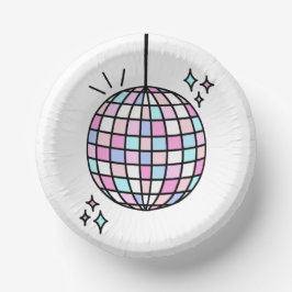 Cuencos De Papel Groovy Disco Ball