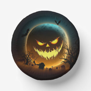 Cuencos De Papel Halloween/calabaza/luna/otoño
