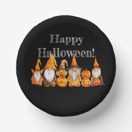 Cuencos De Papel Halloween Gnomes