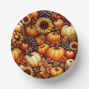 Cuencos De Papel Halloween/otoño/otoño/otoño/calabaza