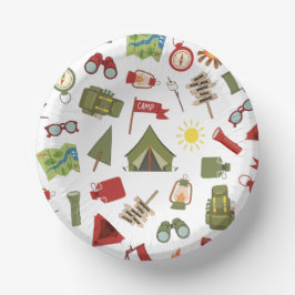 Cuencos De Papel Happy Camper Adventure Birthday
