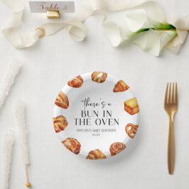 Cuencos De Papel Hay un bollo en el Baby Shower del pan de horno