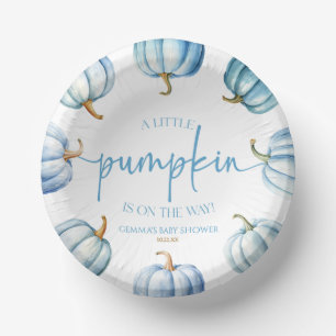 Cuencos De Papel ¡Hay Una Calabaza En Camino! Baby Shower
