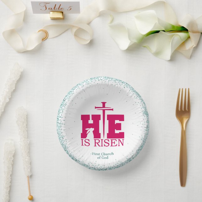 Cuencos De Papel He is Risen! Easter Sunday (Boda)