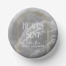 Heaven Sent Clouds Golden Neutral Baby Shower