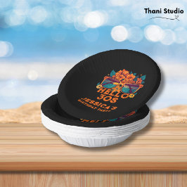 Cuencos De Papel Hola 30 s Tropical Vintage Retro Aniversario