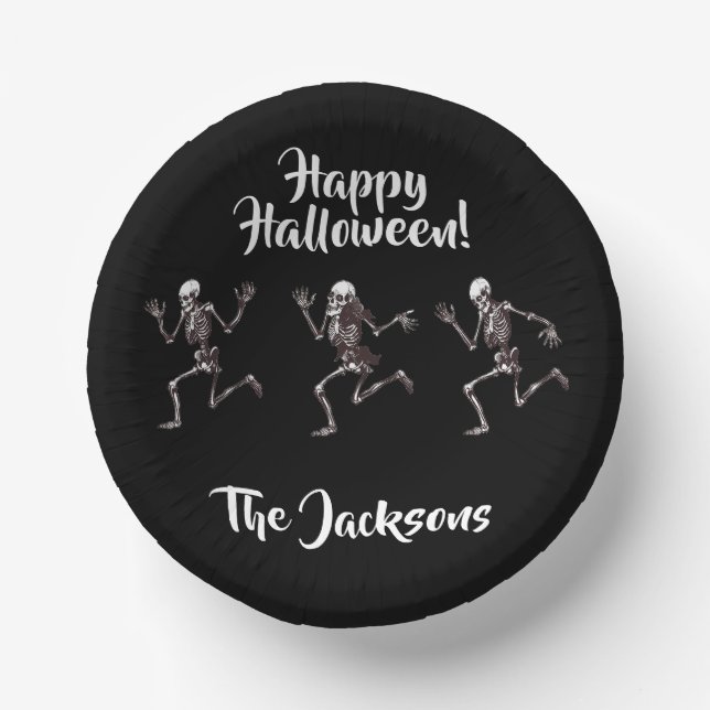 Cuencos De Papel Huesos danzantes (Anverso)