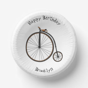 Cuencos De Papel Ilustracion de personalizado de bicicletas de alta