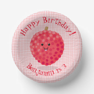 Cuencos De Papel Ilustracion de personalizado de linché rosado