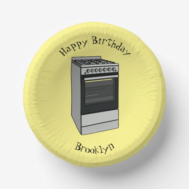 Cuencos De Papel Ilustracion de personalizado eléctrico (Anverso)