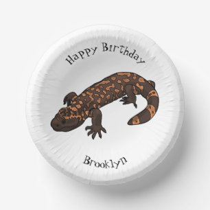 Cuencos De Papel Ilustracion monstruo personalizado Gila