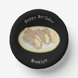 Cuencos De Papel Ilustracion personalizado Cannoli