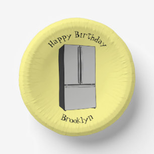 Cuencos De Papel Ilustracion personalizado frigorífico de puerta fr