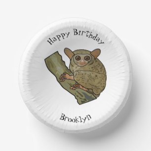 Cuencos De Papel Ilustracion personalizado Tarsier