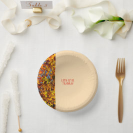 Cuencos De Papel Ligeras hojas de aguijón feliz regalo de gracias