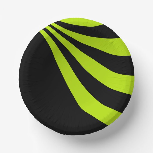 Cuencos De Papel Lime Wave (Anverso)