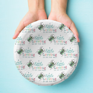 Cuencos De Papel Little Love Bug on the Way Baby Shower